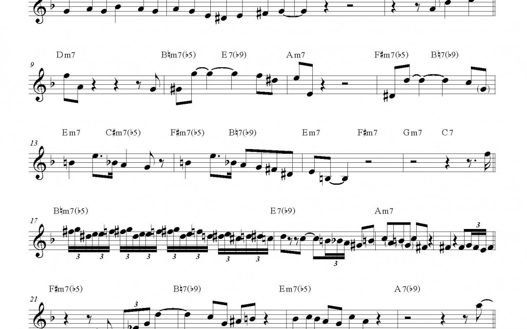 Whisper Not – Jon Faddis trumpet solo transcription