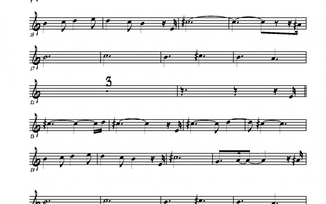 All Blues – Miles Davis trumpet solo transcription