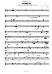 Miles Davis Autumn Leaves Trumpet Solo_Page_1