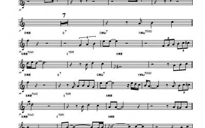 Autumn Leaves – Miles Davis trumpet solo transcription
